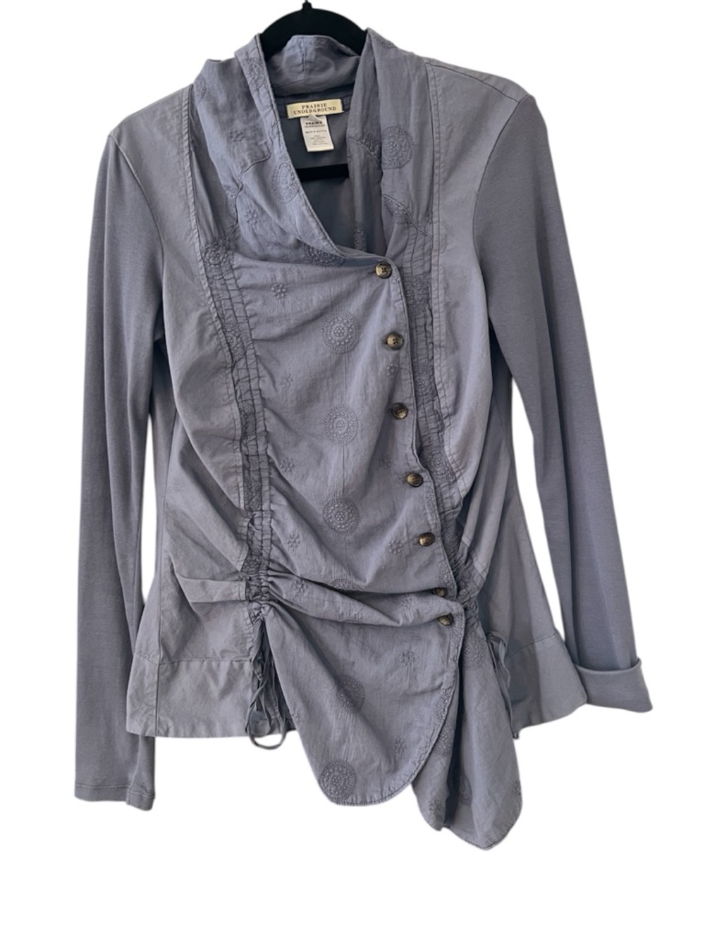 Prairie Underground Embroidered‎ Medallion Organic Cotton Topper Jacket Size S